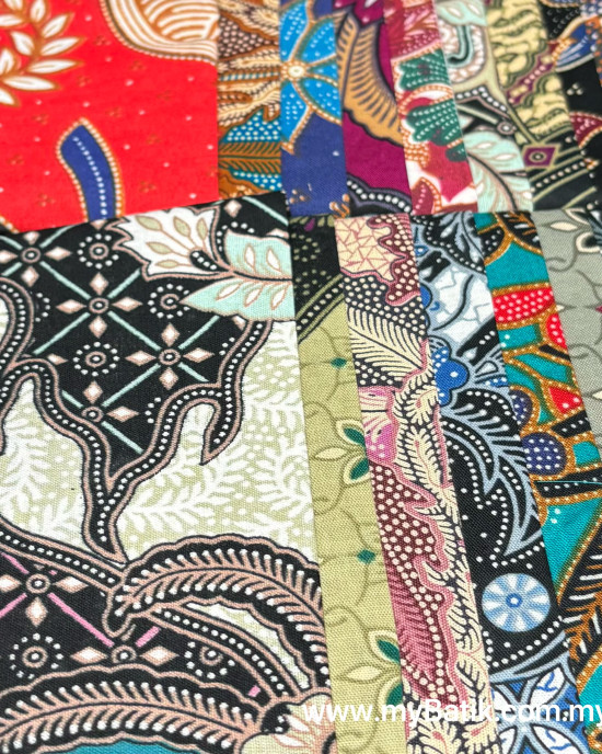 Batik Quilt Fabric set of 10