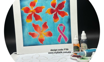 Pink October DIY Batik Painting